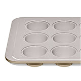 Non-Stick Pro Ceramic Coated Metal Bakeware 12 Cup Muffin Pan K0