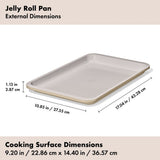 Non-Stick Pro Ceramic Coated Metal Bakeware Jelly Roll Pan K5