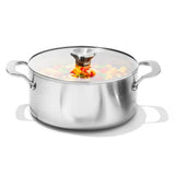 Stainless Steel Mira Series 5.2qt Casserole And Lid I8