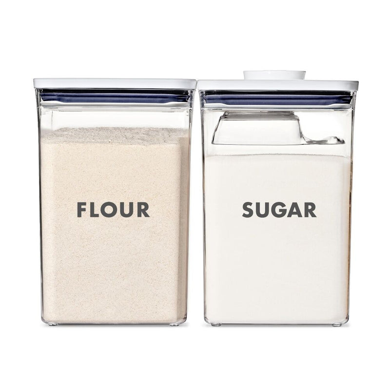 2-Piece Prelabeled POP Container Set with Scoop H8