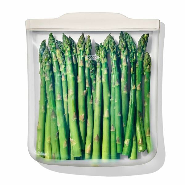 Silicone Reusable Bag - Half Gallon Bag (64 oz) - Oat S7