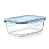 Smart Seal 8-Cup Glass Rectangle Container - Arctic Blue E3