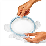 16-Piece Smart Seal Glass Everyday Container Set - Arctic Blue O0