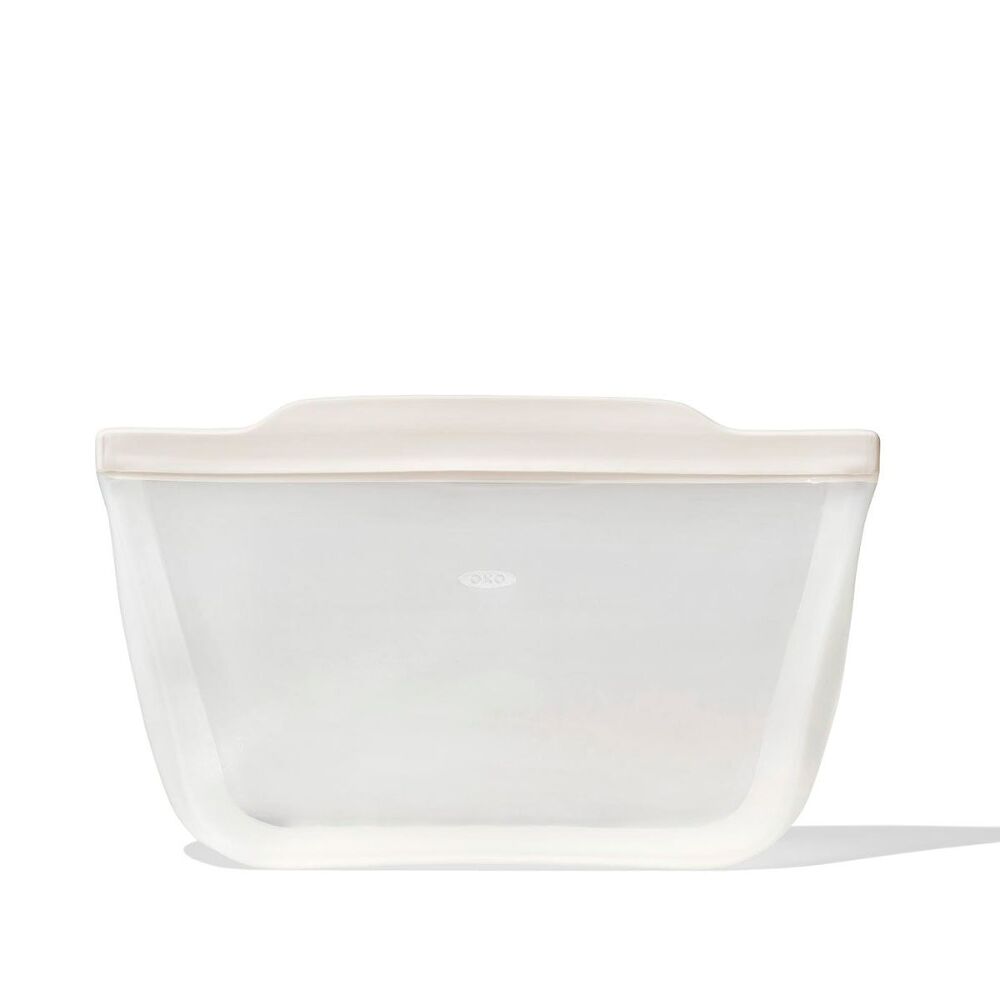 Silicone Reusable Bag - Stand-Up Half Gallon (64 oz) - Oat J9
