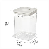 OXO Pet POP Container with Scoop — Big Square Medium — 4.4 Qt/4.2 L D8
