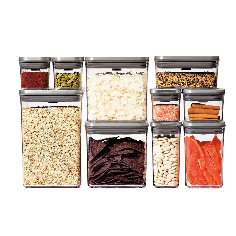 Steel 12-Piece POP Container Set O5