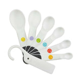 7 Piece Plastic Measuring Spoons - White Z3