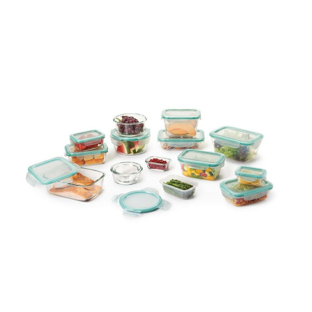 OXO Good Grips 30 Piece Smart Seal Glass & Plastic Container Set R8