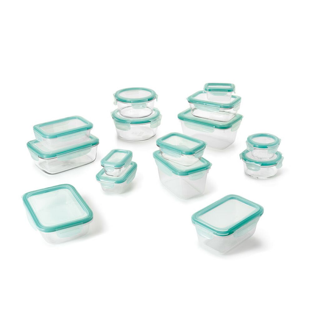OXO Good Grips 30 Piece Smart Seal Glass & Plastic Container Set R8