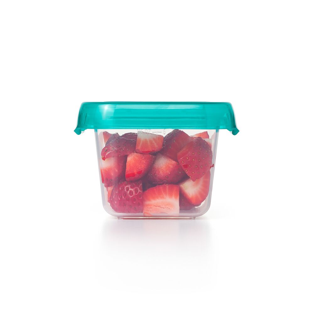 6 oz Baby Blocks™ Plastic Freezer Storage Containers - Tot Teal I0