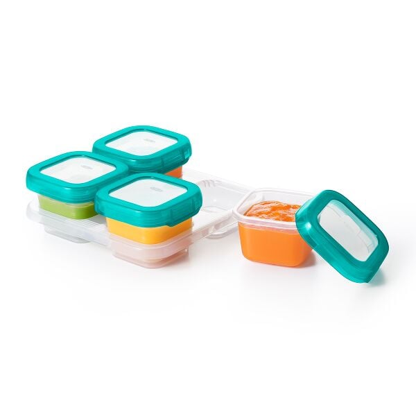 4 oz Baby Blocks™ Plastic Freezer Storage Containers K7