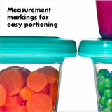 4 oz Baby Blocks™ Silicone Freezer Storage Containers - Tot Teal N8