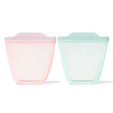Tot Silicone Reusable Bag - 2-Piece Stand-Up Cup Set N4