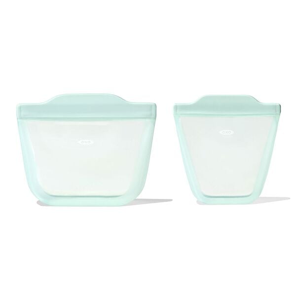 Tot Silicone Reusable Bag - 2-Piece Stand-Up Cup Set N4