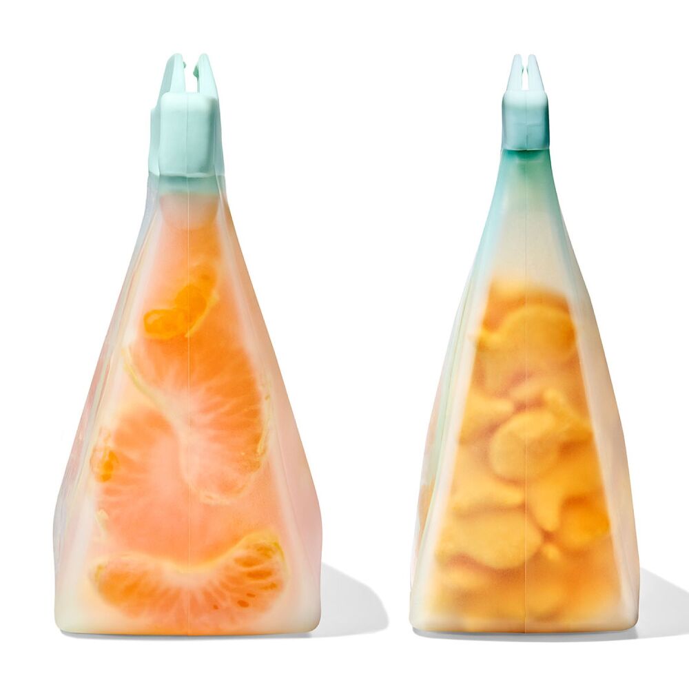 Tot Silicone Reusable Bag - 2-Piece Stand-Up Cup Set N4
