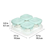 Glass Baby Blocks Food Storage Containers (4 oz) - Opal A0