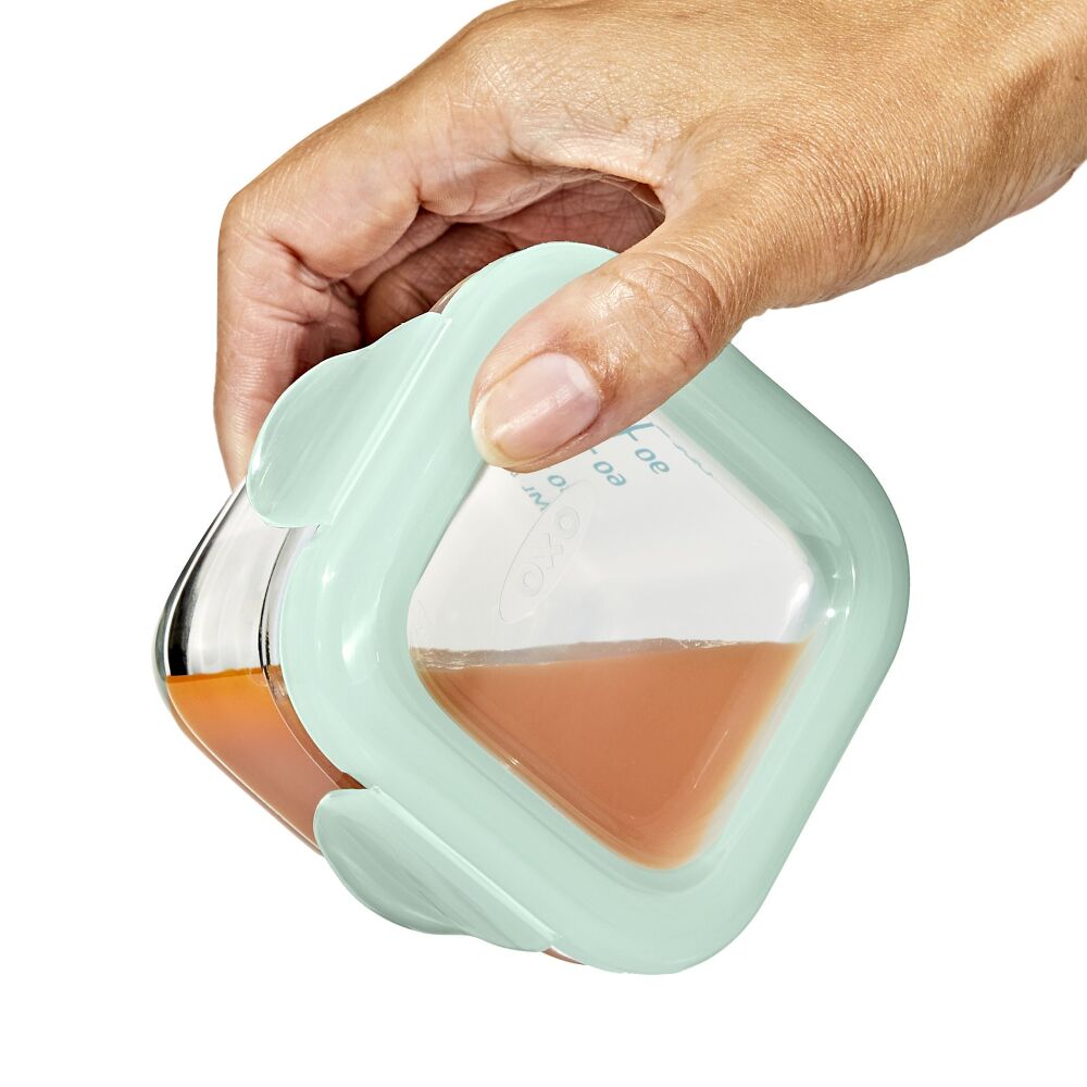 Glass Baby Blocks Food Storage Containers (4 oz) - Opal A0