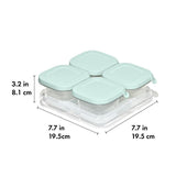 Silicone Baby Blocks Food Storage Containers (4 oz) - Opal I9