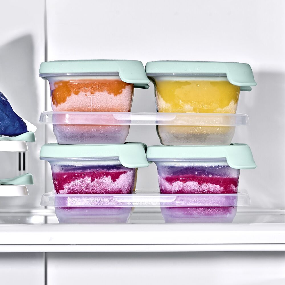 Silicone Baby Blocks Food Storage Containers (4 oz) - Opal I9