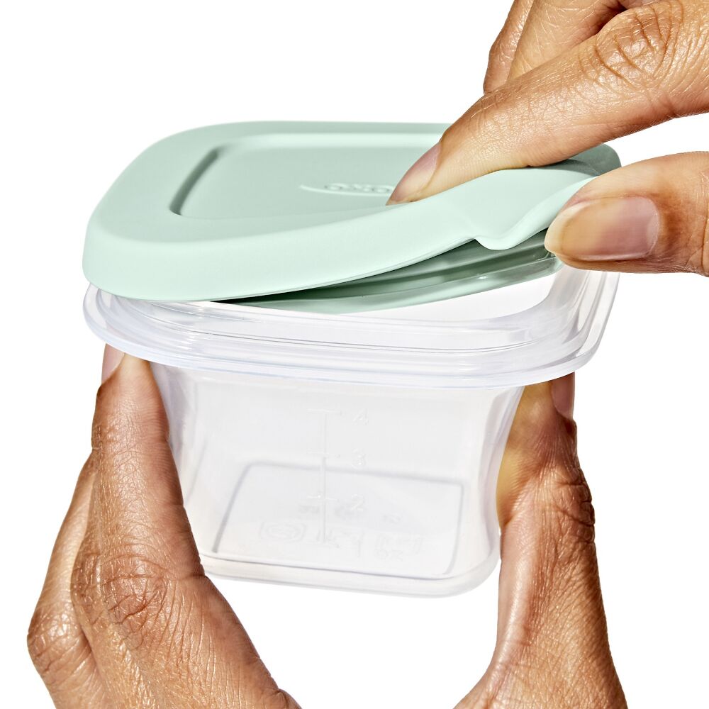 Silicone Baby Blocks Food Storage Containers (4 oz) - Opal I9